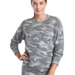 Athleta Balance Grey Camouflage Activewear Pullover Sweatshirt Size XS Photo 0
