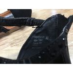 Not Rated Women's 9 Black Slip-On Zipper Thong Beaded Classic Dress Sandals Photo 5