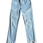 Jonathan Simkhai Standard River High Rise Straight Jean Light Wash Size 28 Fray Blue Photo 0