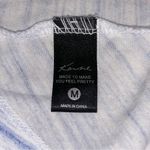 Kensie Kenzie Blue Marled Tunic w/White Floral Lace Back Tank Top Size M Photo 5