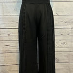 Adelyn Rae  Small Black Lace Jumpsuit | Spaghetti Strap Wide Leg Romper Photo 0