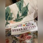 Susan Bristol Vintage 90s Cream White Knee-Length A-line Pleated Floral Skirt Photo 2