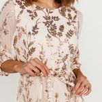 Baltic Born NWT  Destiny Sequin Maxi Dress Rose Gold Champagne Sz XL Formal Gown Photo 8