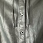 Rebecca Taylor  Black Faux Leather Long Sleeved Romper Size 6 Photo 9