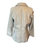 Kenneth Cole  Women’s Gray Leather Blazer. Size Small. Photo 2
