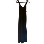 Forever 21  black ruffled cross back maxi dress small Photo 1