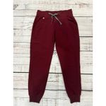 FIGS Women's XS Petite Zamora Jogger Scrub Pants Burgundy Workwear Photo 1