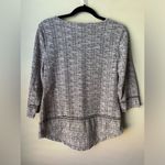 Carolyn Taylor  Black Pink White Knit 3/4 Sleeve Top, Medium Women’s Pullover Photo 4