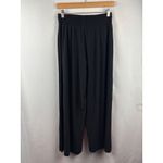 Women’s Lululemon Size 4 Black Wide Leg Pants Photo 2