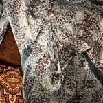 SheIn Blue off the shoulder animal print dress. Ties in the back. Never worn Photo 1