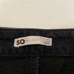 SO NWOT  women’s black low rise‎ dad jeans ripped denim jeans pants size 7/28W Photo 6