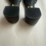 Free People  Petra Strappy Knotted Leather Heel Mules US 9 Photo 4