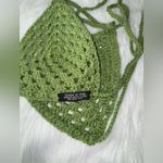 Handcrafted Crocheted Bikini Top Green Size undefined Photo 4