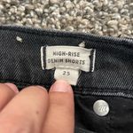 Madewell Women’s  High Rise Denim Shorts Black Size 25 Photo 3