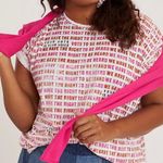 Anthropologie NWT $58 Right To Be Heard Graphics Top M Photo 0