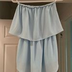 Honey Punch Blue romper with overlying skirt Photo 0