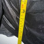 Eloquii  Black Velvet Ruched V-Neck Dress Size 18 Photo 9