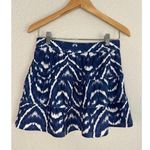 Tehama Athletic Tiered Mini Skirt Blue Ikat Preppy Athletic Athleisure Golf Photo 0
