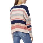 360 Cashmere  striped multi color sweater‎ cardigan size small Photo 2