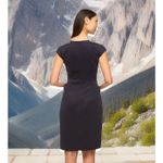 Connected Apparel Chic Women's Texture Striped Sheath Dress Sz 12 Sweet Photo 1