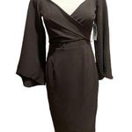 Bardot Crossover Top Bell Sleeves Black Size 6 NWT Photo 0