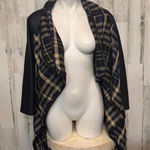 Moda Dilay Plaid Open Front Cardigan Jacket Size Small Photo 0