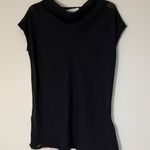 Howard‎ Wolf Black Cowl Neck Sleeveless Tunic Top Dress Size 16 Photo 0