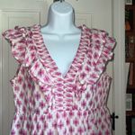 Hatley Aria Ruffle Cotton Blend Pink Midi Dress Size Medium Photo 3