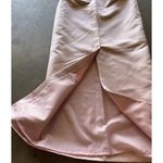 Vintage Pinky & Me Skirt Womens Size 4 Pink Formal Satin Long Maxi Lined Back Photo 9