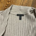Eileen Fisher NWOT  ribbed duster open cardigan 100% merino wool taupe gray Large Photo 1