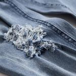 Manfinity Homme Men Cotton Distressed Skinny Leg Denim Overalls Photo 3