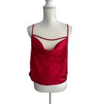 Lovers + Friends  Red Draped Tank Top Blouse Size Medium Photo 5