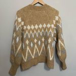 A New Day Fairisle Cozy Soft Sweater Women’s Size XS Brown Tan Photo 3