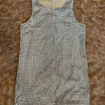Forever 21  Silver Sequin Mini Dress size L Photo 0