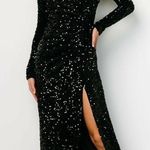 Baltic Born  Madonna Black Sequin Maxi Dress Photo 0