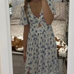 Angie Blue floral dress Photo 0