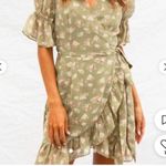 Sabo Skirt  khalia sage green floral wrap dress Photo 2