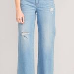 Old Navy Curvy Extra High-Waisted Cut-Off Wide-Leg Jeans Photo 0