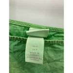 H&M  Green Tie Dye Mini Dress Peasant Puff Sleeve Tiered Boxy Women Size Small Photo 6