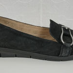 SOUL Naturalizer Lindsay Womens Shoes Size 9 Black Suede Leather Slip On Flats Photo 0