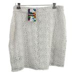 Desigual  White Lace Butterfly Embroidered Skirt Boho 40 EU / 6 US New Photo 6