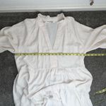 Amanda Uprichard  Saffron Midi Crepe Shift Dress in Ivory Off-white Size XL Photo 9