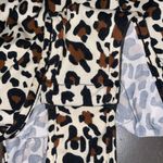 Boutique New Leopard Print V-Neck Bodysuit Womens Small CutOut Bustier Edgy Boho Tank Top Photo 4