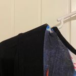 Grace Elements NWOT  women’s long multicolor pattern drapey loose pocket blouse L Photo 5