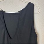 JOYFOLIE MIA JOY Casual Ribbed Midi Black Sleeveless Dress Size XXL Photo 5
