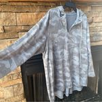 Hooded camouflage tunic top size XL light camo color gray green boutique Photo 2