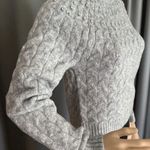 A New Day NWT Gray Cable Knit Sweater with Embellished Beads Accents XS Photo 0