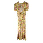 AFRM Jamie Open Back Midi Floral Dress Size Small Photo 3