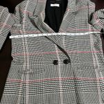 ANINE BING  Glen Plaid Double Breasted Blazer Sz Medium Scandi Chic Boss * Flaw * Photo 9
