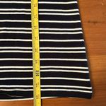 Talbots  Women's Navy White Striped 3/4 Sleeve Cotton T-Shirt Size Medium Photo 5